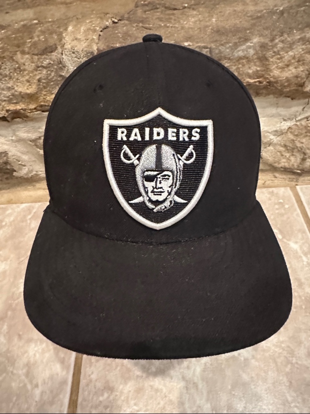 New Era Black Raiders NFL Fitted Cap
